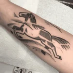 Running Horse Memorial Tattoo