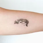 Small Cat Memorial Tattoo