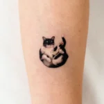 Small Cat Memorial Tattoo