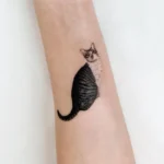 Small Cat Memorial Tattoo