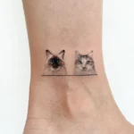 Small Cat Memorial Tattoo