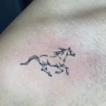 Small Horse Memorial Tattoo