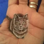 3D Cat Memory Tattoo