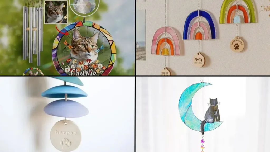 Cat Memorial Wind Chime 1 Cat Memorial Wind Chime