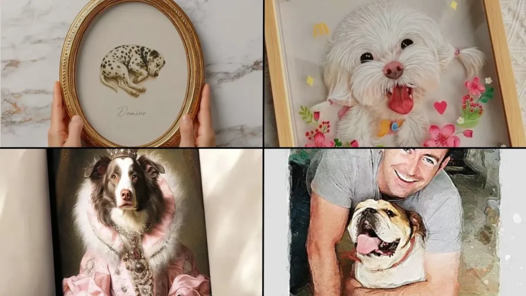 Dog Memorial Painting 1 Dog Memorial Paintings Personalized Artwork to Honor Your Beloved Pet