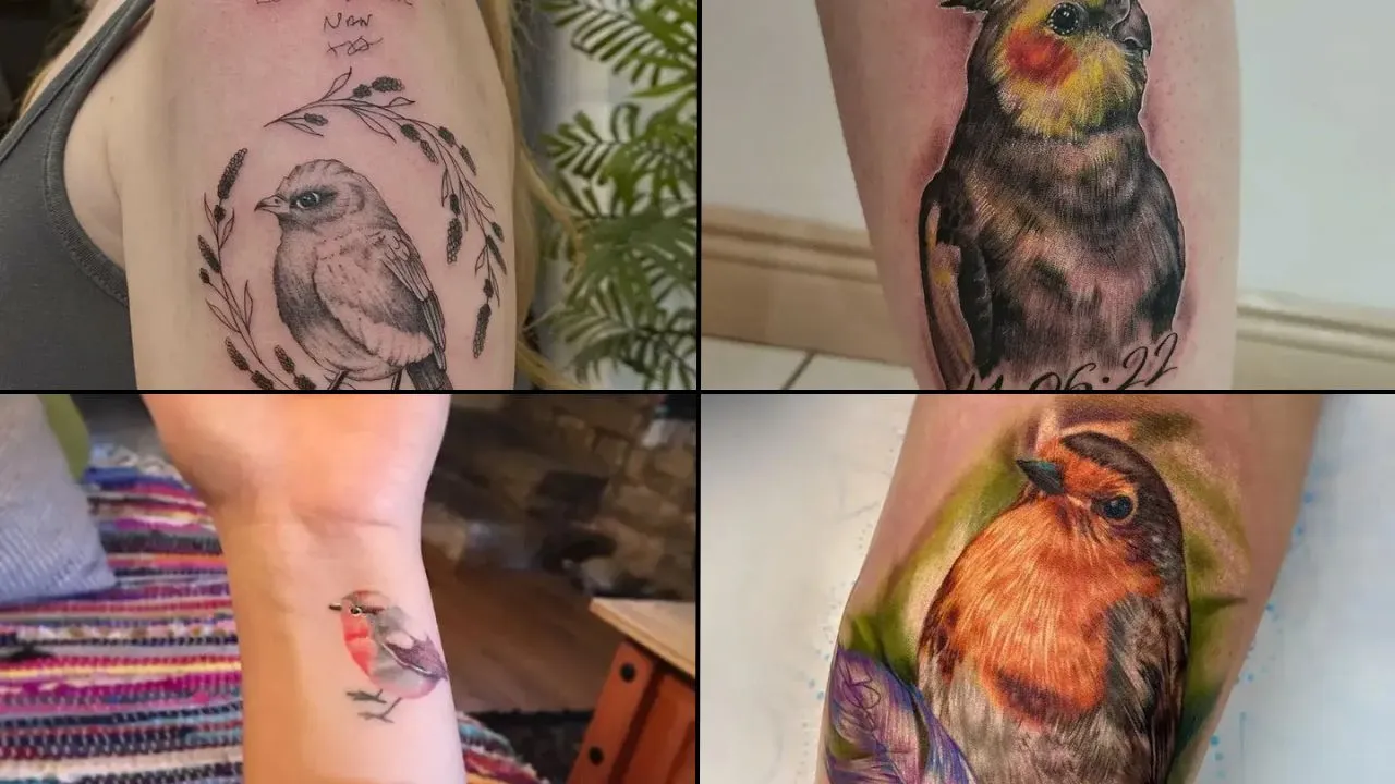 Bird Memorial Tattoos & Symbolism
