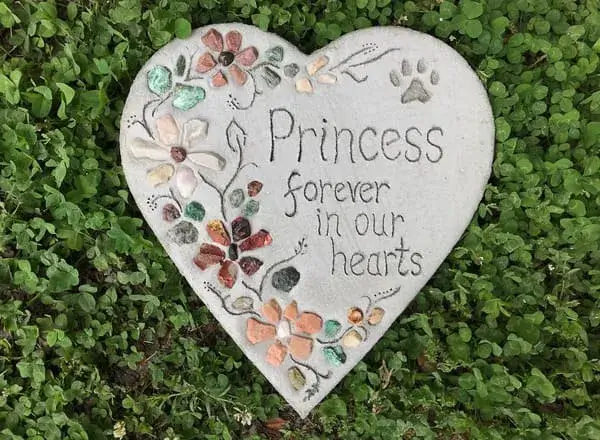 Floral Mosaic Heart Memorial