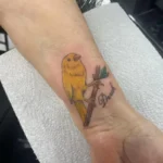 Bird Memorial Tattoos & Symbolism 8 Minimalist & Line-Work Tattoos (4)
