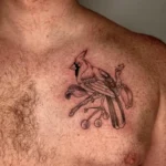 Bird Memorial Tattoos & Symbolism 9 Minimalist & Line-Work Tattoos (4)