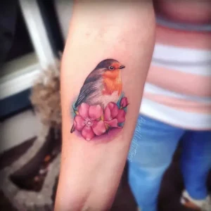 Bird Memorial Tattoos & Symbolism 6 Watercolor & Soft-Tone Tattoos