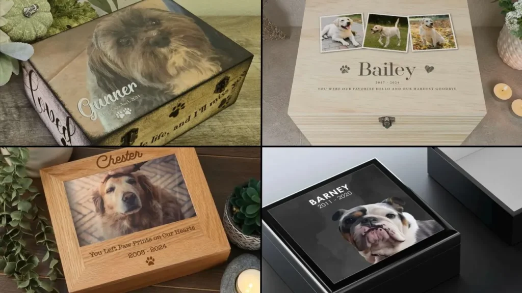 Keepsake Box with Photo – 7 Best Personalized Pet Memorial Boxes